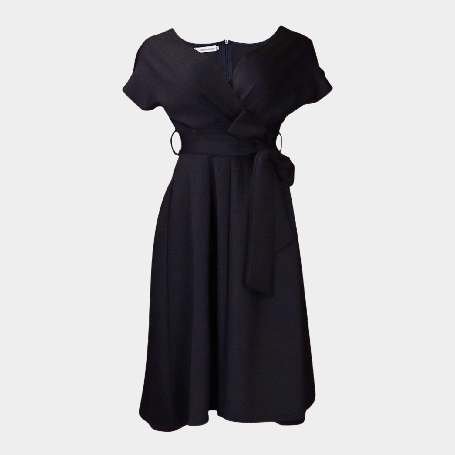 Sculpted Off-Shoulder Midi Dress with Tailored Fit